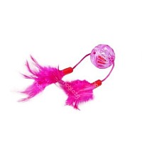 Μπάλα παιχνίδι γάτας με κουδούνι και φτερά nobleza 6401 NOBLEZA