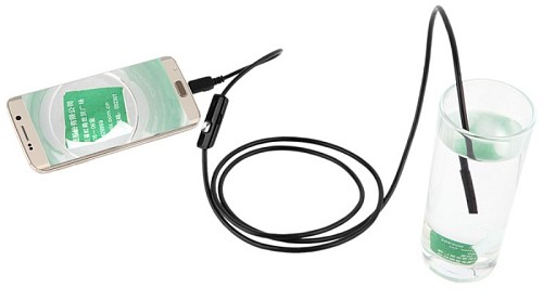 USB Android ενδοσκοπική αδιάβροχη κάμερα μικροσκόπιο 6x LED για κινητά τηλέφωνα OTG μήκους 1.5 μέτρου OEM