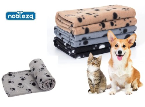 Κουβέρτα μαλακής ύφανσης κατοικιδίων Nobleza 75 x 75cm, γκρι OEM