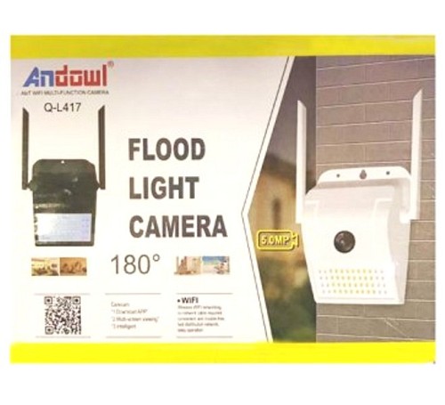 Ασύρματη κάμερα με προβολέα LED 5MP 1080 HD WIFI Q-L417 ANDOWL Andowl