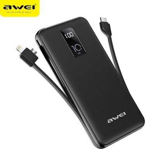 Φορητή εξωτερική μπαταρία power bank AWEI P41K 10000 mAh AWEI