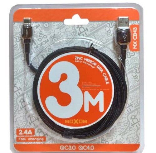 Καλώδιο δεδομένων γρήγορης φόρτισης 3m micro MX-CB43 MOXOM Moxom