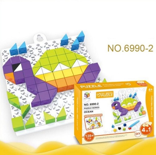 3D παζλ θαλάσσια ζωάκια με ψηφίδες 128+ τεμάχια NO. 6990-2 OEM