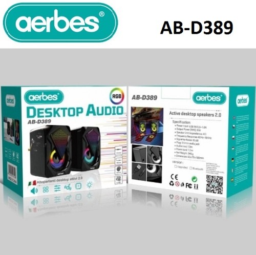 Επιτραπέζια ηχεία RGB AB-D389 Aerbes Aerbes