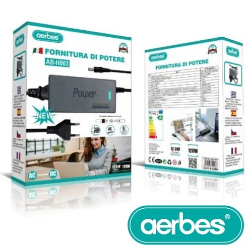 Τροφοδοτικό ρεύματος AC/DC 120W  12-24V AB-H003 AERBES Aerbes