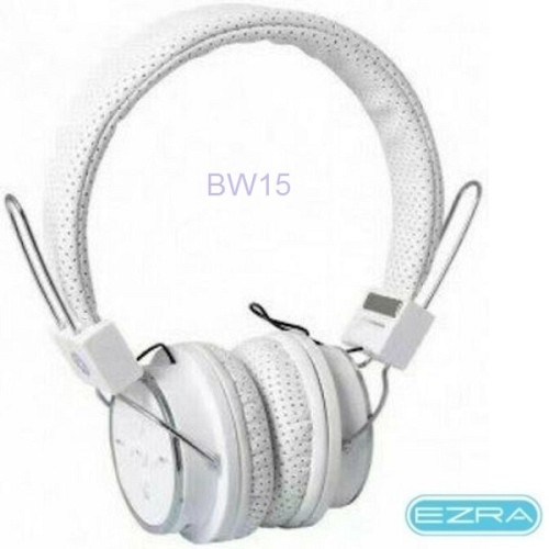 Επαναφορτιζόμενα ακουστικά κεφαλής Bluetooth λευκά BW15  EZRA EZRA