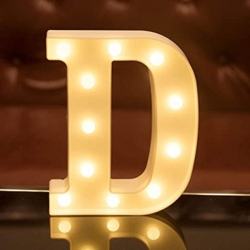 Γράμμα LED μπαταρίας  D 22cm OEM