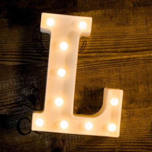 Γράμμα LED μπαταρίας  L 22cm OEM