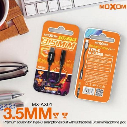 Καλώδιο μετατροπέας  Type-C σε 3,5mm MX-AX01 MOXOM Moxom