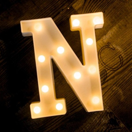 Γράμμα LED μπαταρίας  N 22cm OEM
