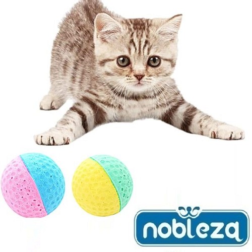 Αφρώδη μπαλάκια για γάτες 2 τεμάχια nobleza 039265 NOBLEZA