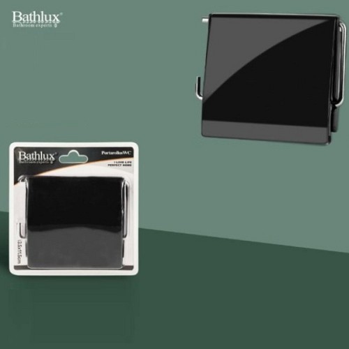 Χαρτοθήκη για χαρτί τουαλέτας  μαύρη 50351 Bathlux BathLux