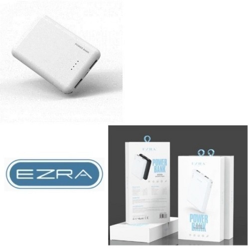 Εξωτερική αποθήκη ενέργειας με 2 θύρες USB λευκή PB01 EZRA EZRA