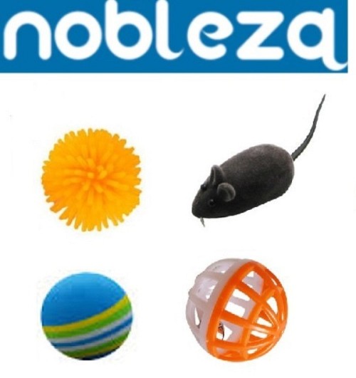 Σετ παιχνίδια γάτας 4 τεμάχια nobleza 6258 NOBLEZA