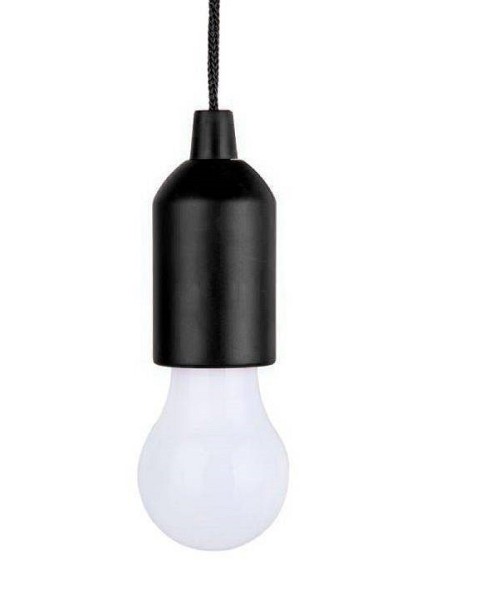 Λάμπα LED μπαταρίας με κορδόνι μαύρη OEM