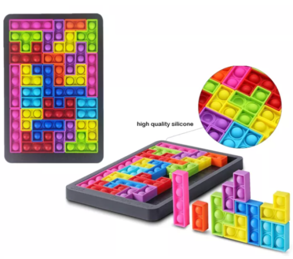 Παζλ τύπου tetris με 26 pop it OEM
