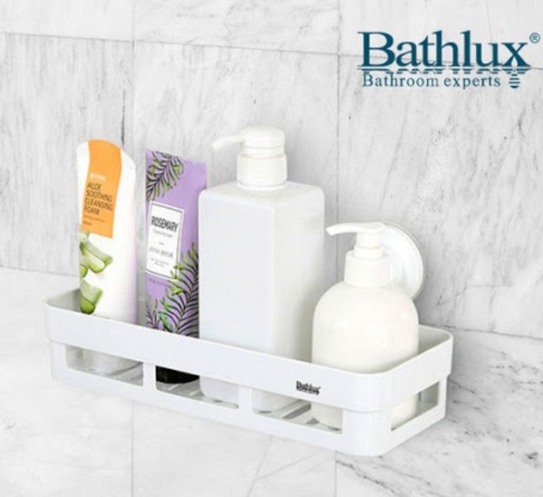 Ορθογώνιο ράφι με βεντούζες 30162 BATHLUX 87390 BathLux