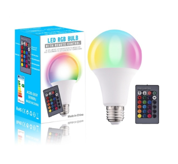 Λάμπα LED 10W με τηλεχειριστήριο και ροοστάτη OEM