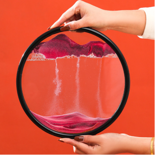 Τέχνη διακόσμησης με κινούμενη άμμο Κόκκινο OEM