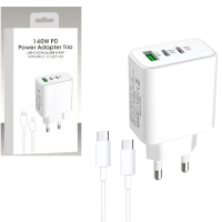 Αντάπτορας πρίζας γρήγορης φόρτισης 140W με καλώδιο USB-C σε USB-C OEM