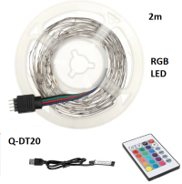 Ταινία LED RGB USB 2m με τηλεχειριστήριο Q-DT20 ANDOWL Andowl