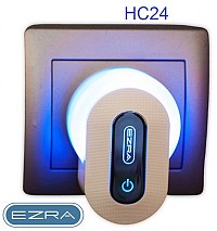 Φορτιστής πρίζας 2 USB με φως LED λευκός HC24 EZRA EZRA