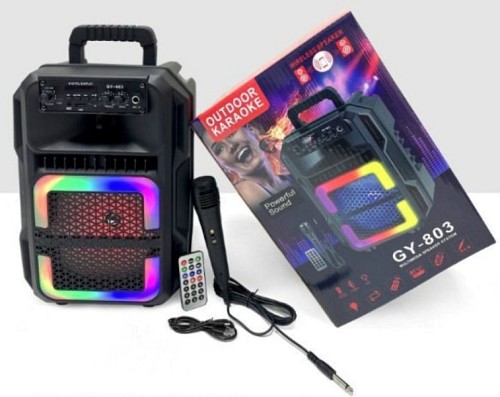 Φορητό ηχείο καραόκε με μικρόφωνο Bluetooth 8"  GY-803 OEM