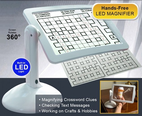 Μεγεθυντικός φακός Hands Free magnifier με LED-360 μοιρών OEM