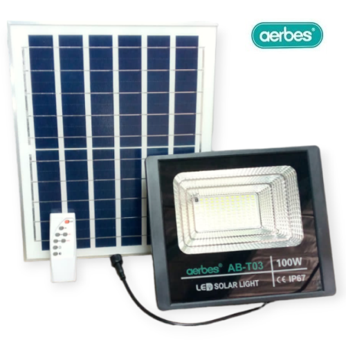Ηλιακός προβολέας με τηλεχειριστήριο 100W AB-T03 AERBES Aerbes