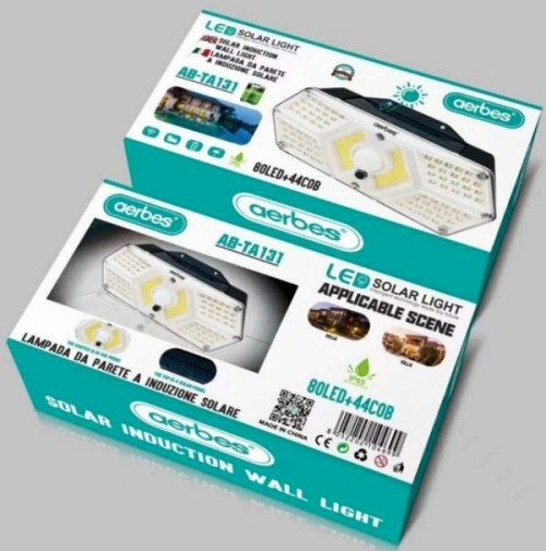 Ηλιακό επιτοίχιο φως LED & COB με ανιχνευτή κίνησης AB-TA131 AERBES Aerbes