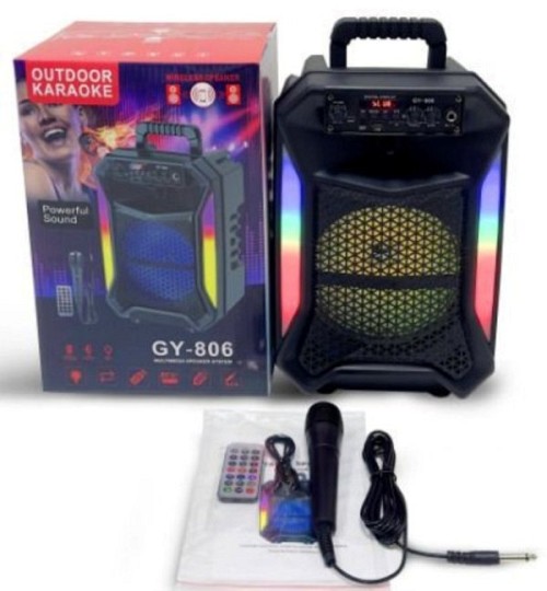 Φορητό ηχείο καραόκε με μικρόφωνο Bluetooth 8" GY-806 OEM