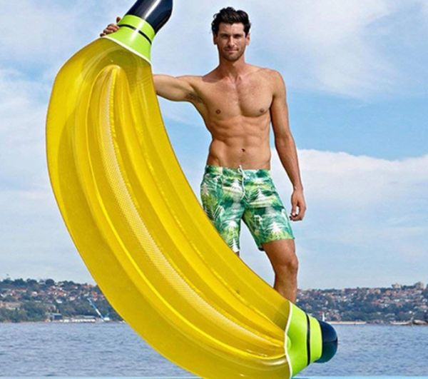 Στρώμα θαλάσσης μπανάνα 188x118cm OEM