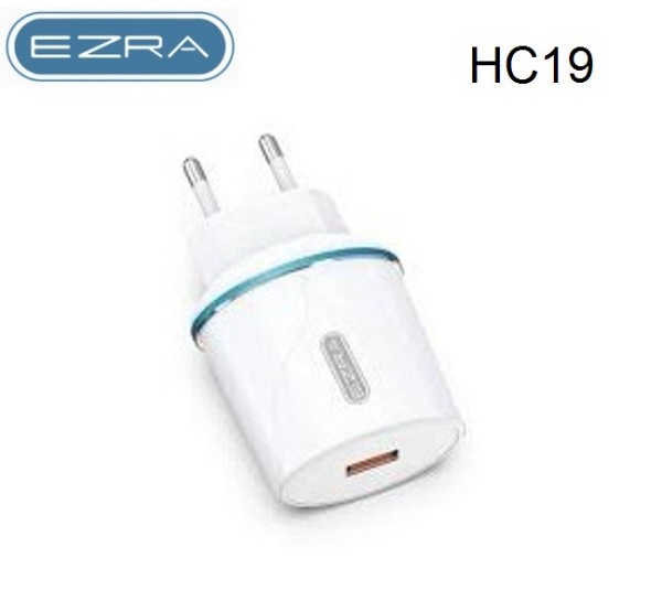Φορτιστής ταξιδιού USB 3.0A λευκός HC19 EZRA EZRA