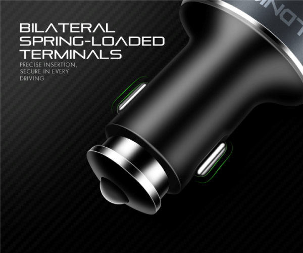 Φορτιστής αυτοκινήτου LDNIO C502 usb 4 ports με καλώδιο επέκτασης 0455 Ldnio