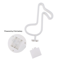 LED επιτραπέζιο φωτιστικό νέον με βάση Μουσική Νότα πολύχρωμη OEM