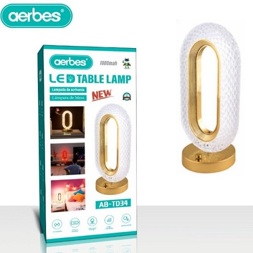 Επιτραπέζιο επαναφορτιζόμενο φωτιστικό LED AB-TD34 AERBES Aerbes