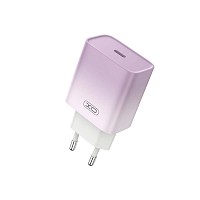 XO CE18 Φορτιστής Γρήγορης Φόρτισης EU 30W USB-C Με Type-C Καλώδιο (NB260) Μωβ