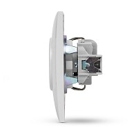 Entac Arnold Recessed wall socket earthed White