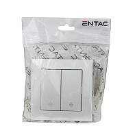 Entac 106+6 Arnold Recessed alternative switch White