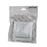 Entac Arnold Recessed doorbell switch White