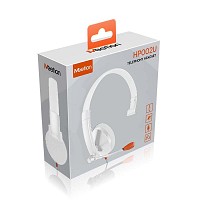 Meetion HP002U Ενσύρματο Ακουστικό Τηλεφωνίας USB  / Λευκό
