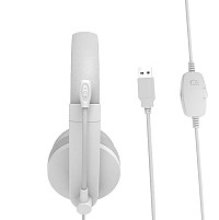 Meetion HP003U Ακουστικά Τηλεφωνίας USB / Λευκό