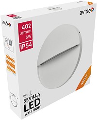 Avide Εξωτερικό Φώς Σκάλας Sevilla LED 6W Λευκό 4000K IP54 16cm