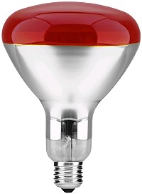 Avide Λάμπα Υπερύθρων E27 150W Κόκκινο