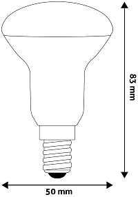 Avide LED R50 4.9W E14 Ψυχρό 6400K