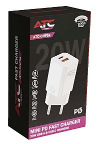 ATC-CHF5a Mini PD Fast Charger 20W Λευκό