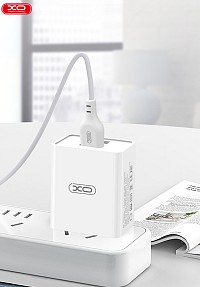 XO L65EU 2.4A Διπλής Θύρας USB Φορτιστής για Lightning