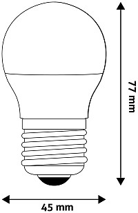 Avide LED Σφαιρική G45 6.5W E27 Ψυχρό 6400K Υψηλής Φωτεινότητας