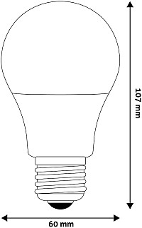 Avide LED Κοινή A60 8W E27 Λευκό 4000K