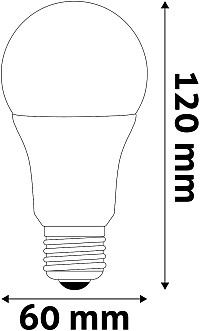 Avide LED Κοινή A60 11W E27 240° Λευκό 4000K Ντιμαριζόμενο